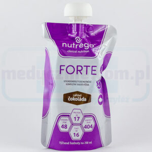 Nutrego Forte 12x200 ml Czekoladowy wysokokaloryczna, wysokobiałkowa dieta